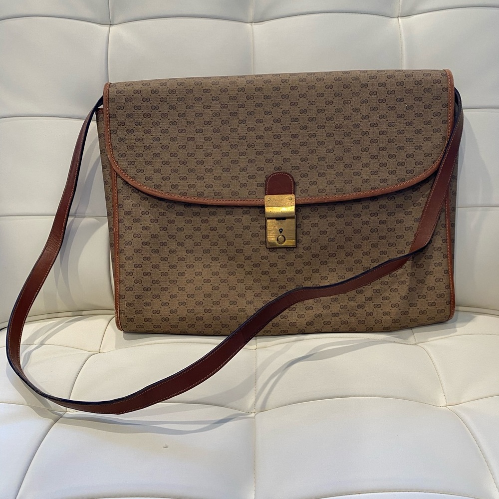 COPY - Vintage Gucci Briefcase/Crossbody Micro GG